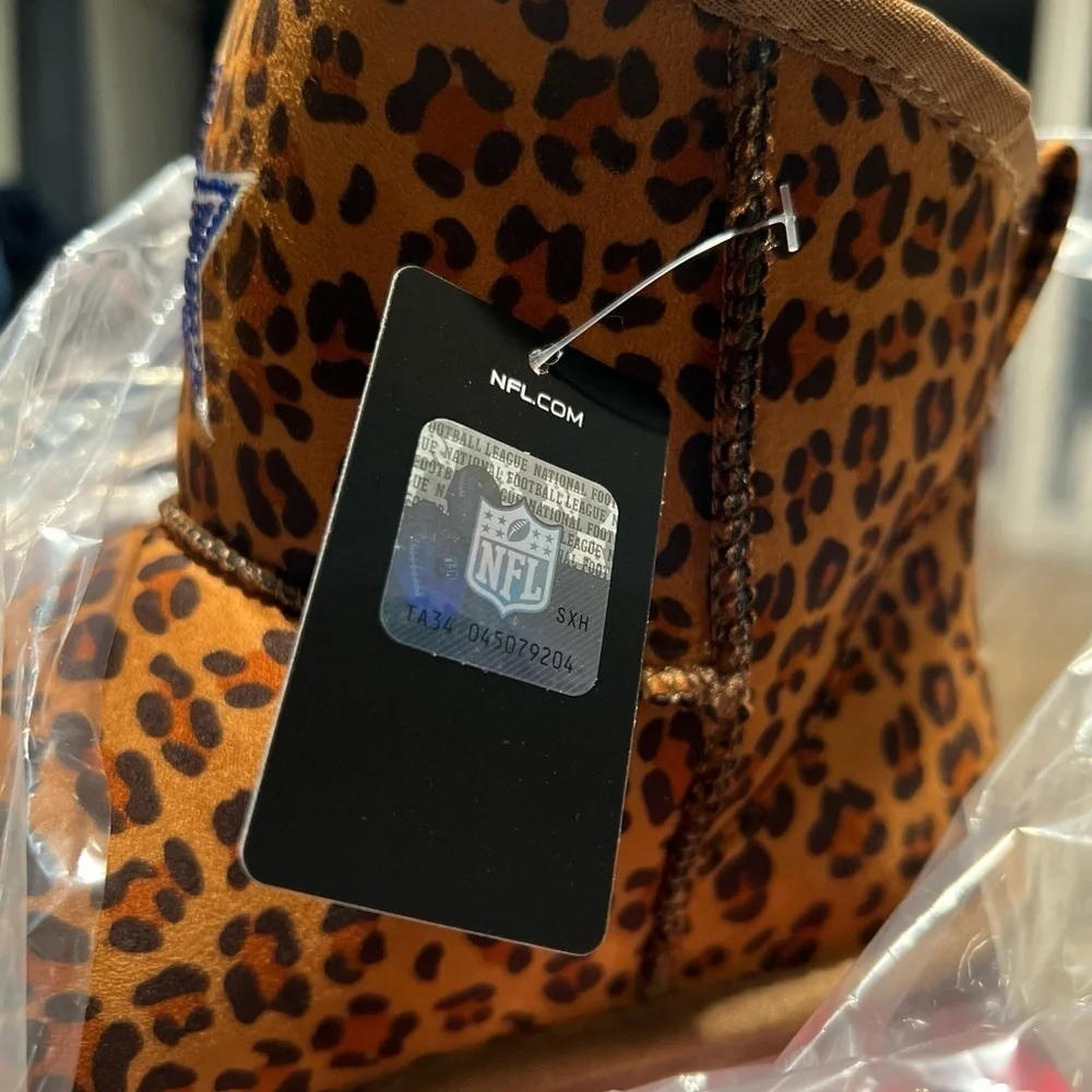 NIB Dallas Cowboys Leopard Bling Boots Women’s 11 NFL